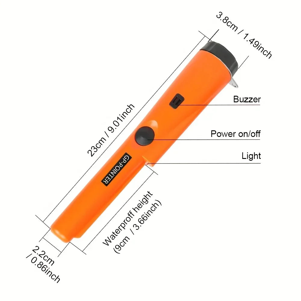 New High Quality Handheld Metal Detector GP-pointer Waterproof Positioning Rod Detecting With Bracelet LED Lights