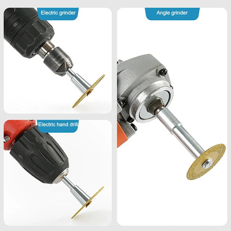 40mm Braze Diamond Saw Blade M10 Angle Grinder Electric Hand Drill Connecting rod Adapter Ceramic Stone Carving Cutting Tools