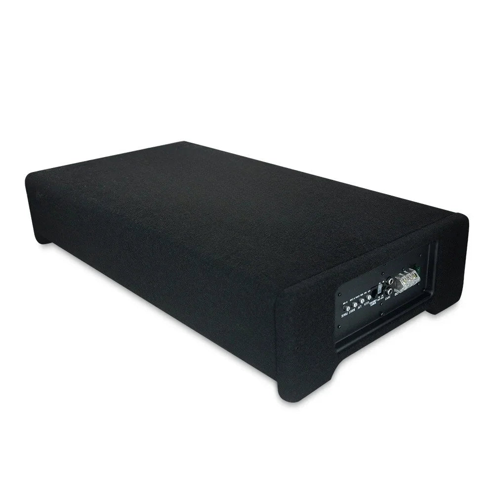10 Inch 300W Car Under-Seat Active Subwoofer Power Amplifier Bass Box Car Ultra Slim Subwoofer Car Stereo Audio Speaker 20-250Hz