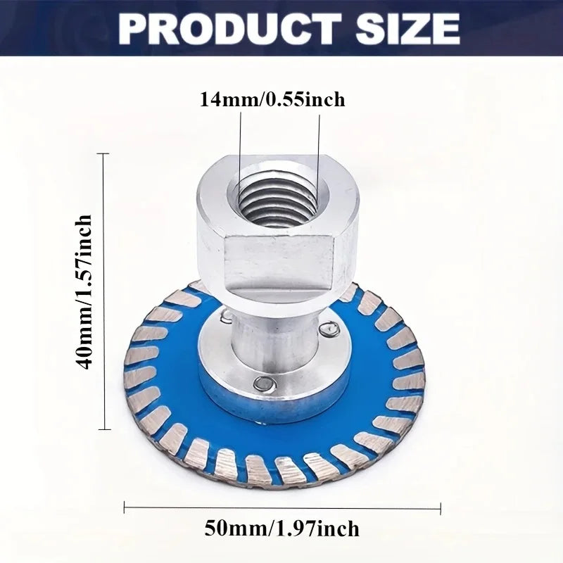 1 PC M14 Flange Diamond Cutting Disc 75mm 50mm 2 Inch Detachable Mini Carving Tool Blade for Granite Marble Tiles Stone Cutting