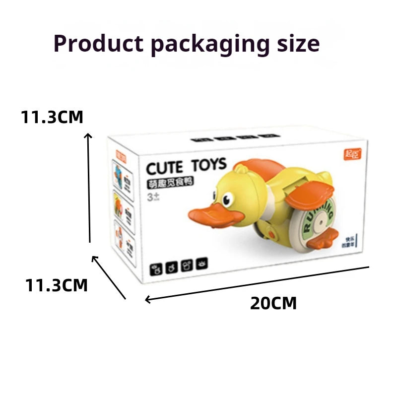 Electric Rotating Foraging Duck Toy Usb Rechargeable Crawling Training For Baby Toddler Early Development Parent Interactive Toy