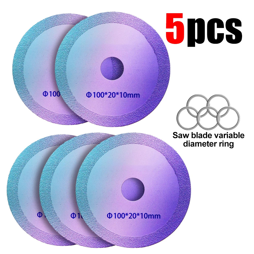 1-10pcs Ultra-Thin 100mm Diamond Saw Blade, for Tile Glass Marble Polishing, Fits Angle Grinder