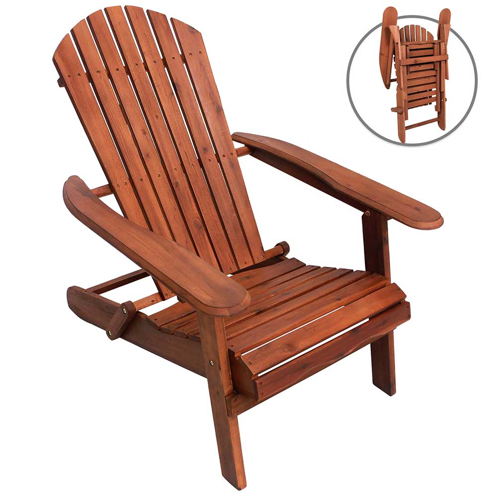 Wooden, foldable garden chair