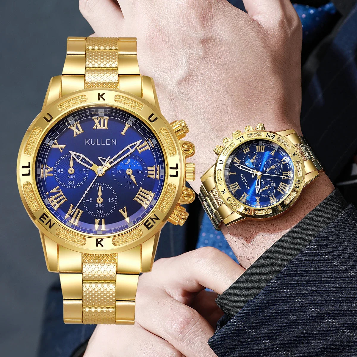 1PC Surprise Mystery Watch Blind Box-Luxury Large Dial Mens Quartz Watch Fashion Men Business Wristwatches Reloj Hombre