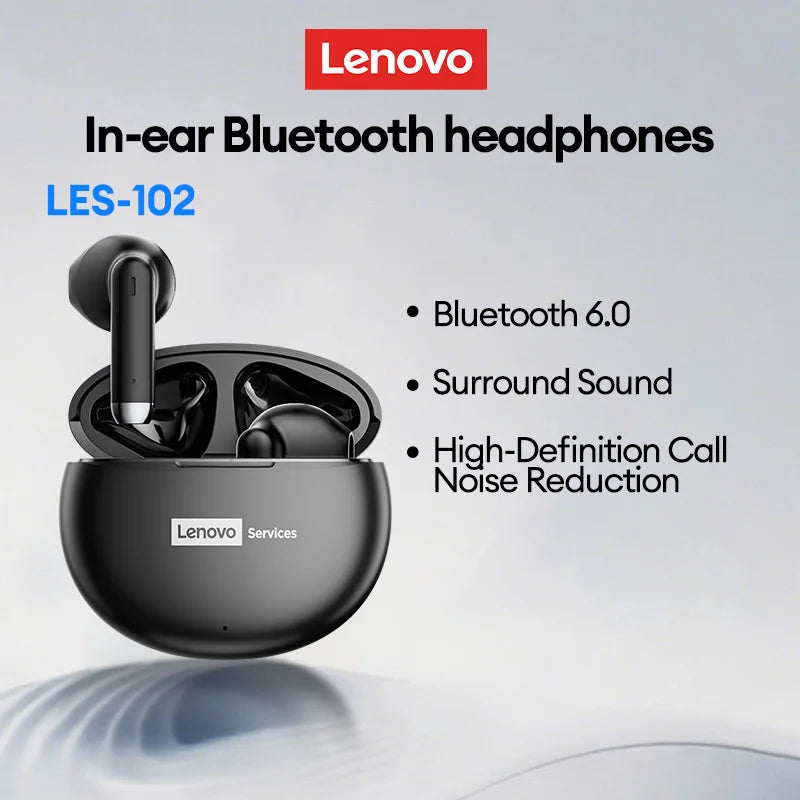Lenovo LES-102 Ear Clip Wireless Bluetooth Earphones Open Ears Earbuds Lightweight 0.06s Low Latency Music Headset Waterproof