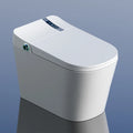 Economical Intelligent Elongated Toilet-Radar Sensor Auto Flush Heated Seat Remote Control S-trap Drainage Floor Mounted Simple