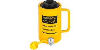SucceBuy 20T/30T/60T Hollow Plunger Hydraulic Cylinder Jack Single Acting Ram Cylinder 100mm Heavy Duty Lifting Tool